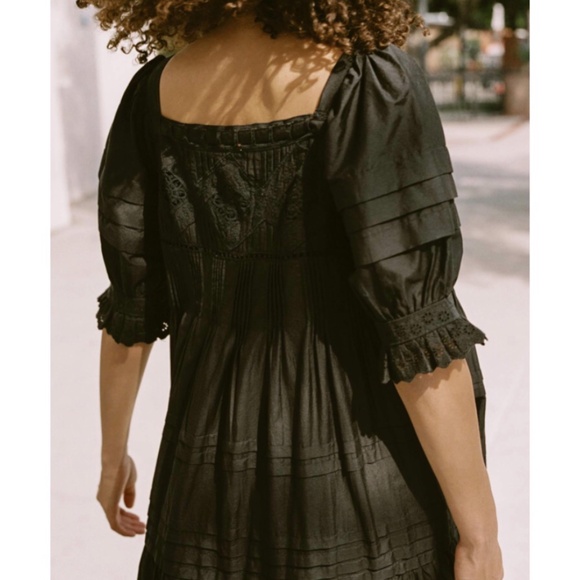 Christy Dawn Shaina Dress, black silk/cotton, M, NWT - Picture 4 of 12